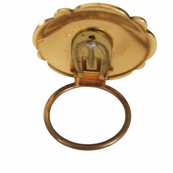 Vintage Mid Century West Germany Gold Tone Scarf Clip - Picture 8 of 12